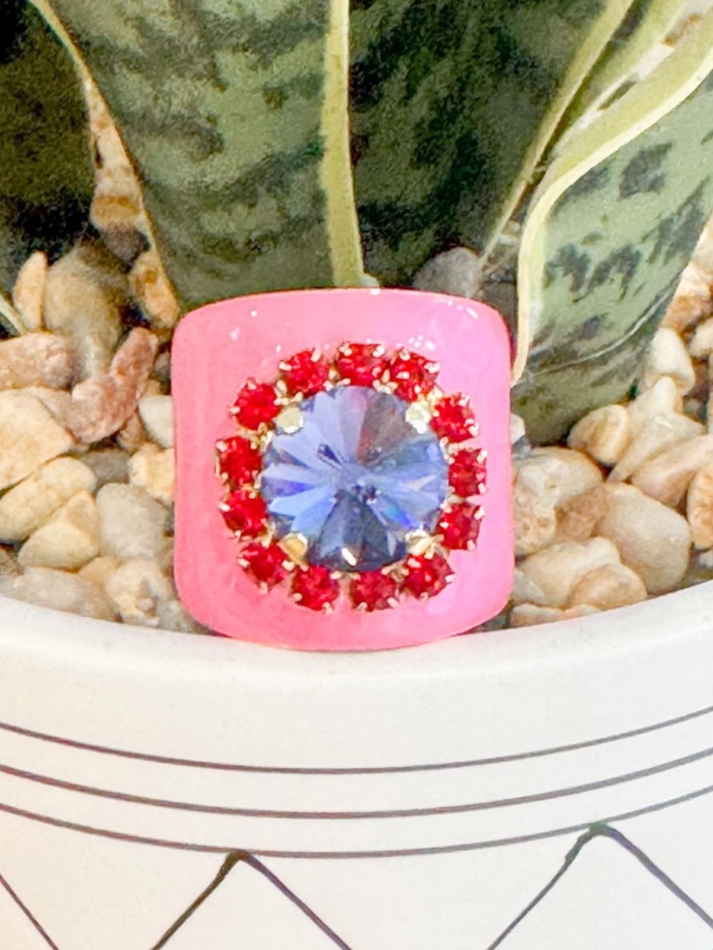 TOVA Jacci Ring with Swarovski Crystals